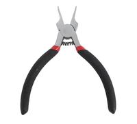 Asixxsix Pince à Nez Plat de 5 Pouces de Large, Mâchoire Mince en Alliage de Fer Ni avec Conception sans Dents, pour la Fabrication de Bijoux, Artisanat de Perles, Pliage de Fil de