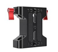 Asixxsix Plaque de Base pour caméra, système de Support sur Rail léger et Polyvalent, Plaque de Fixation Rapide en métal avec Pince pour Rail de 15 mm, kit de Montage Universel