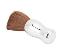 Asixxsix Plumeau de Cou de Barbier, Poils en Nylon Doux, Manche en Bois Ergonomique, Brosse de Cou de Barbier avec Base Debout pour un Usage Domestique Professionnel