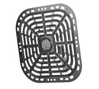 Asixxsix Poêle à Grille de Remlantage pour la Friteuse à Air avec Acier Inoxydable 304 Antiadhésif, Poêle à Frire carré 24x23 Cm, Passe au Lave-Vaisselle, Poignes, Haute qualité