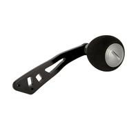 Asixxsix Poignée en Métal à Profil Bas avec Pièces de Rechange de Bouton EVA, Taille 94 Mm pour Les Amateurs de Pêche, 3 Options de Couleurs (Pistolet Noir)