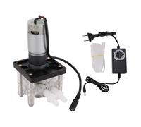 Asixxsix Pompe Péristaltique, Débit Réglable de 200 à 3000 Ml/min, pour le Transfert de Liquide Visqueux et Non Visqueux avec Tube BPT, pour Aquarium DIY Lab Analytical (Prise UE)