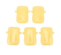 Asixxsix Porte-sachets réutilisables, anti-fuites, anti-déversement, anti-salissures, anti-fuites, multifonctions, anti-compression, pour bébés, lot de 5 (YELLOW)