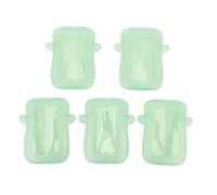 Asixxsix Porte-sachets réutilisables, anti-fuites, anti-déversement, anti-salissures, anti-fuites, multifonctions, anti-compression, pour bébés, lot de 5 (GREEN)