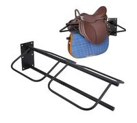 Asixxsix Porte-selles Mural Robuste, 61 x 32,5 x 18 cm, en Acier Doux résistant, pour écurie, remorque, Accessoires pour Boxes de Chevaux Western