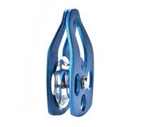 Asixxsix Poulie de Sauvetage Noire 32KN, à une Gorge, Roulement à Billes | Système de bloc et de matériel en alliage de Magnalium, rainure Concave, Surface polie, pour le sauvetage en montagne, le