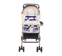 Asixxsix Poussette pour bébé, Poussette Pliante Portative Légère avec une Main, Dossier Réglable et Facile à Plier, Filet Respirant pour nouveau-né à Tout-petit (Beige)