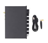 Asixxsix Préamplificateur EQ 5 Bandes avec Boîtier en Alliage d'aluminium et Conception de Dérivation pour Haut-parleurs Stéréo et d'ordinateur