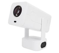 Asixxsix Projecteur Portable, Projecteur Intelligent 1080P FHD 4K avec WiFi et Bluetooth, de Film à Correction Automatique de la Distorsion Trapézoïdale avec Télécommande et (Prise UE)