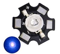 Asixxsix Puces LED Haute Performance, Excellent Effet D'économie D'énergie, Perles Lumineuses avec une Longueur D'onde de 395 à 400 Nm pour L'analyse Biologique de la Croissance des Plantes - Base