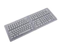 Asixxsix Pudding Keycaps, PBT Shine Through Translucent Keycaps 129 Keys OEM Profile, with Two Color Injection Mold, for 84 87 104 108 Keys Mechanical Keyboards (White)