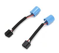 Asixxsix PVC 9007 Mâle vers H4 Femelle Faisceau de Câbles Connecteur, 2 | Fil de câble de Conversion de phare pour H2, adaptateur robuste, véhicules 12V-24V, Kit d\'installation facile