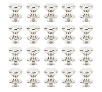 Asixxsix Rivets pour l'artisanat du Cuir, 20 Ensembles de Rivets à Vis Résistants à l'usure en Alliage de Zinc de 15 Mm, Matériel en Cuir avec Vis en Fer Croisées de 6 Mm pour 'artisanat du,