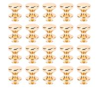 Asixxsix Rivets pour l'artisanat du Cuir, 20 Ensembles de Rivets à Vis Résistants à l'usure en Alliage de Zinc de 15 Mm, Matériel en Cuir avec Vis en Fer Croisées de 6 Mm pour 'artisanat du,