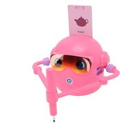 Asixxsix Robot à Dessin pour Enfants, Machine à Dessin éducative Interactive avec 100 Cartes de Mots et 14 Stylos Colorés, Jouets d'apprentissage de la Peinture Montessori pour Fête (Rose)