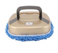 Asixxsix Robot Aspirateur et Vadrouille combiné, Mode D'essuyage à la Main, Arrêt Intelligent avec Minuterie, Nettoyage Humide et Sec, Batterie 2400 MAh, Robot Aspirateur Laveur (Gold)