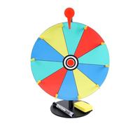 Asixxsix Rouet pour Prix, 31 Cm | 10 Emplacements pour Roues Colorées, Rangement Compact Facile à Installer, pour Jeu Familial en Salle de Classe