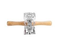 Asixxsix Rouleau -beignets, Lot de 4 Moule à beignets Alliage d'aluminium et bois composite Ustensile de pâtisserie professionnel Avec rouleau à pâtisserie pour la (Type 1)