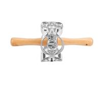 Asixxsix Rouleau -beignets, Lot de 4 Moule à beignets Alliage d'aluminium et bois composite Ustensile de pâtisserie professionnel Avec rouleau à pâtisserie pour la (Tapez 2)