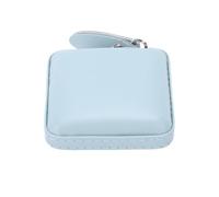 Asixxsix Ruban à Mesurer Corporel, Ruban à Mesurer en Cuir PU Souple avec Mécanisme Autobloquant et Double échelle 59 Pouces 150 Cm, pour les Mesures du Corps en Tissu de Couture (Carré Ourlé - Bleu)