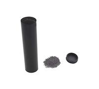 Asixxsix Sable Shaker, Bouteille de Sable de Cylindre en Acier Inoxydable, Instruments de Musique à Percussion Rythmique Professionnel, pour Accompagnement de Bande Professionnelle (BLACK)