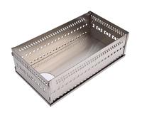 Asixxsix Sauna Porte-Pierre, Support de Poêle Sauna à Bois en Acier Inoxydable, Accessoires de Poêle de Haute capacité Portables pour Poêle Extérieur Panier de Pierre de Sauna, Panier de (SL 375)