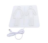 Asixxsix Signes LED DES Toilettes, Muroir à Paroi D'oeil USB LED LED SIGNE DE RESTALES, ÉCORE ÉCONOMIE LEON DE LED ÉCONOMIQUE POUR LES SALLES DE RETOUR DES SOIRES HOTEL MALLL