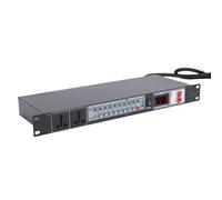 Asixxsix Sortie Du Conditionneur De Séquenceur De Puissance 10, Régulateur Audio Numérique D'alimentation En Rack Avec L'affichage En Temps Réel Pour L'étape De Théâtre à La Maison (Prise UE)