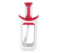 Asixxsix Station de Compression, Remplissage de Sachets de Nourriture pour bébé Fait Maison pour Smoothies en Purée, Passe au Lave-vaisselle, Matériau ABS sans BPA avec 10 Sachets pour (rouge)