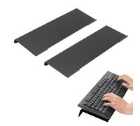 Asixxsix Support de Clavier D'ordinateur incliné pour Saisie Ergonomique, Support de Clavier avec Bande Antidérapante en Silicone, Plateau de 17x5,7x1,2 Pouces, Rehausseur de (Black)