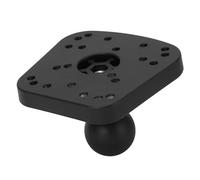 Asixxsix Support de Détecteur de Poisson, Support de Boule Universel, de Détecteur de Poisson avec Base de Boule en Caoutchouc de 1,5 Pouces pour la Pêche en Plein Air de Bateau de Kayak