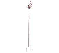 Asixxsix Support de Mangeoire à Oiseaux, Piquet de Maison en Fer de qualité Supérieure pour Colibris, Décoration de Jardin en Métal avec Tiges de Connexion, Prise de Terre, pour Espaces Extérieurs