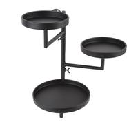 Asixxsix Support de plantes de fenêtre rotatif à 180°, Etagères flottantes en fer pour plantes pour plantes multiples, Support mural à 3 niveaux pour plantes pour la décoration intérieure