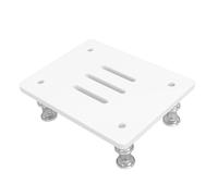 Asixxsix Support de Pompe à Eau, Support en Plastique Robuste avec Clous Renforcés, Hauteur Réglable pour Pompes D'aquarium, Levage Facile et Anti-Vibration, 16x12x4cm, Support Antichoc