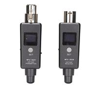 Asixxsix Système De Microphone sans Fil, Système D'adaptateur XLR sans Fil avec émetteur Et Récepteur XLR sans Fil Adaptateur Micro sans Fil Plug and Play pour Mélangeur Audio, Système Pa