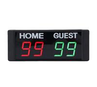 Asixxsix Tableau de Bord électronique à LED, Gardien de Score Numérique Portable avec Télécommande sans Fil, Cadre en Alliage D'aluminium pour Basket-Ball, Volley-Ball, Football (Prise UE)