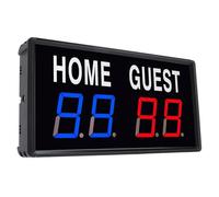 Asixxsix Tableau de Bord électronique, Compteur de Score Numérique avec Télécommande et Buzzer, écran LED 2 Couleurs pour Basket-Ball, Badminton, Jeux D'intérieur et D'extérieur