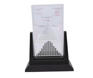 Asixxsix Tableau Galton, Démonstrateur de probabilité Interactif avec 2800 Billes d'acier Créant Une Distribution Normale, Outil d'expérimentation de Droit Statistique pour l'enseignement des