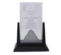 Asixxsix Tableau Galton, Modèle de Démonstration de probabilité avec 2800 Perles en Acier, Outil D'expérimentation de Droit Statistique, Jouet de Bureau d'apprentissage de la Physique
