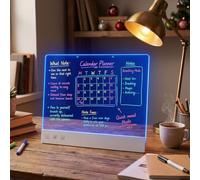 Asixxsix Tableau Lumineux LED, Tableau de Dessin Acrylique Pouces/35x26 Cm avec 7 Marqueurs Néon, 7 Couleurs, 2 Modes, Rechargeable, pour Maison, Restaurant, Cadeau Enfant