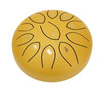 Asixxsix Tambour à Langue en Acier, 6 Pouces, 11 Notes, Tambour à Main en Acier au Carbone, de Pluie de Chakra avec Maillets de Sac, Partitions pour Méditation en Plein Air, Yoga, Jardin, Camping