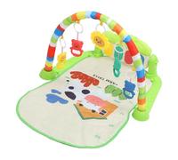 Asixxsix Tapis de Jeu pour bébé, 5 Cloches Suspendues Détachables, Musique de Piano, Centre d'activités Pliable pour bébé, Tapis de Temps sur le Ventre pour avec Jouets Amovibles pour 0 à 36 Mois