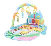 Asixxsix Tapis de Jeu pour bébé avec Piano Amovible et Hochets Suspendus pour au Sol, Tapis d'activité sur le Ventre avec Touches Musicales et Design Réglable pour Nourrissons et Tout-petits (GREEN)