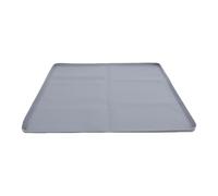 Asixxsix Tapis en Silicone pour Mini-réfrigérateur, 19,7"x19,7"x0,6" Bac D'égouttement pour Mini-réfrigérateur Sous le Tapis de, Protecteur de Sol, Anti-fuite pour (GRAY)