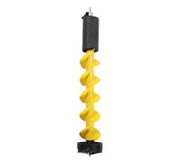 Asixxsix Tarière à Glace en Nylon de 12,7 cm avec Flotteur et Adaptateur pour perceuses électriques, Adaptateur de Foret Haute résistance à la Traction, Lame en Acier tranchante.