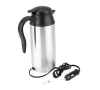 Asixxsix Tasse Chauffante électrique Portative de Voiture D'acier Inoxydable 12V Voyage 750ml Thermoses Chauffants pour la Tasse électrique de Voiture