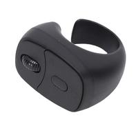 Asixxsix Télécommande sans Fil à Bout du Doigt, défilement avec Batterie 40mAh, tourneur de Page d'anneau pour téléphone, obturateur de caméra, Tablette (Black)