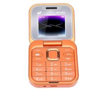Asixxsix Téléphone à clapet 4G LTE avec écran 1,77 Pouce, Bluetooth, MP3, FM, Haut-Parleur Puissant, numérotation Rapide, déverrouillé, idéal pour Les Seniors et Le Travail (Orange)