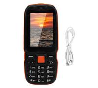 Asixxsix Téléphone Cellulaire à Gros Bouton pour Les Seniors, Téléphone Mobile 2G 2G à 2,6 Pouces avec Lampe de Poche de la Touche Latérale et Le Double SIM en Double, Un Son Fort et (Orange)