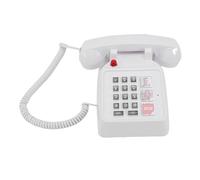 Asixxsix Téléphone Fixe Rétro, Téléphone à Gros Bouton pour Les Aînés, Téléphone à Cordon Vintage avec Contrôle de Volume, 5 Numéros SOS et 2 Numéros de Famille, Téléphone Fixe pour la
